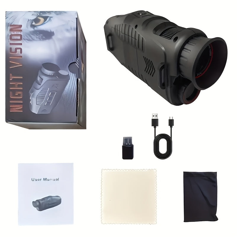 NNETM 10X Digital Zoom Infrared Monocular with LED Light