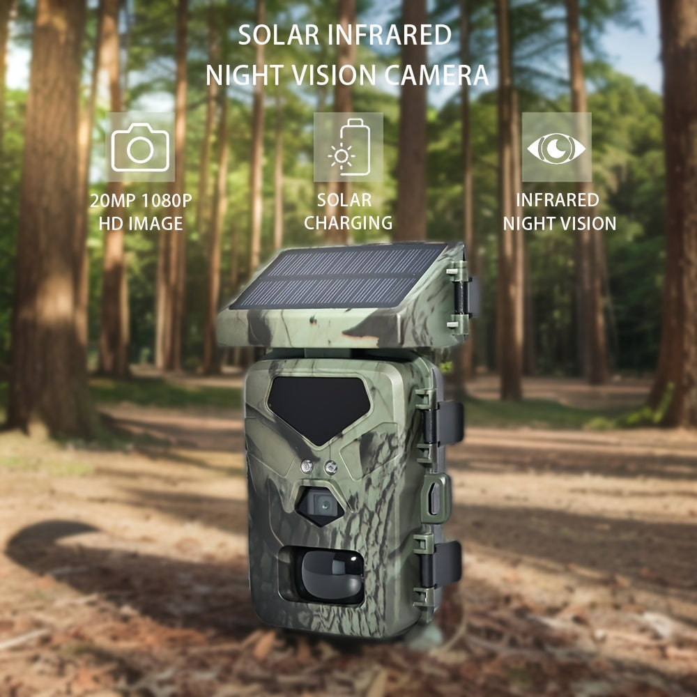 NNETM Solar Infrared Wildlife Security Camera (20MP)