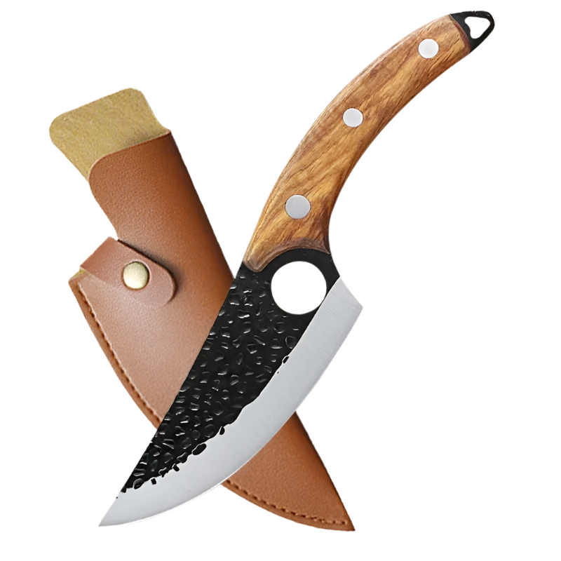 Hand-Forged Stainless Steel Chef Knife – With Protective Cover