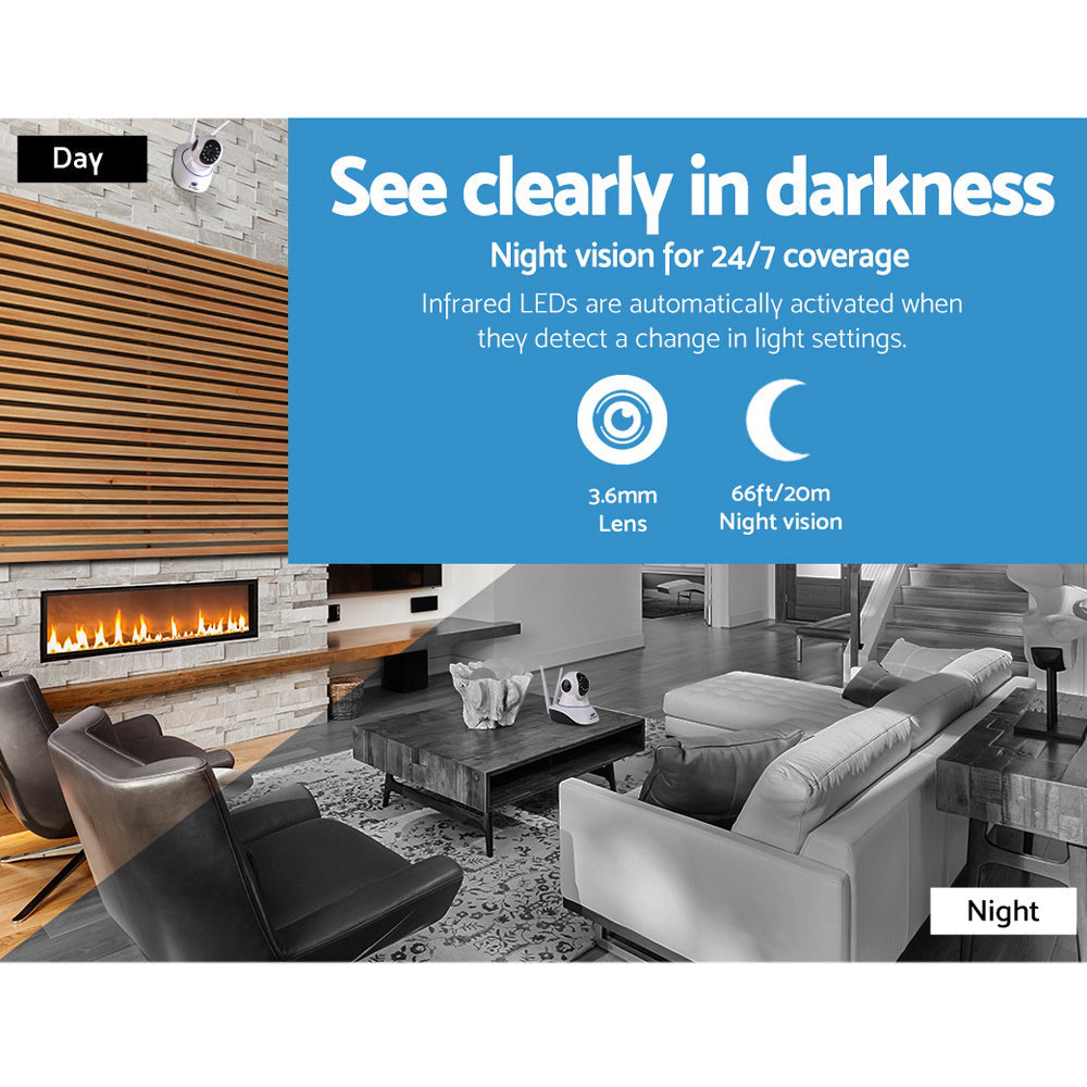 NNEDSZ -Wireless IP Camera CCTV Security System Home Monitor 1080P HD WIFI